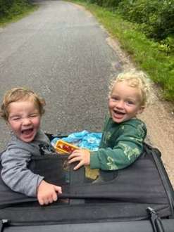 Children enjoying an outing together